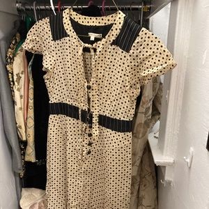 Nanette lepore 20’s inspired tie neck summer dress